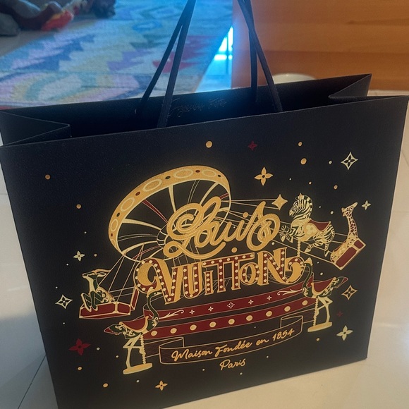 Louis Vuitton Black and Gold Shopping Bag - Picture 2 of 5